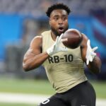 Familiar faces such as quarterback Sam Hartman and running back Audric Estime excelled at Notre Dame's Pro Day on Thursday, March 21.