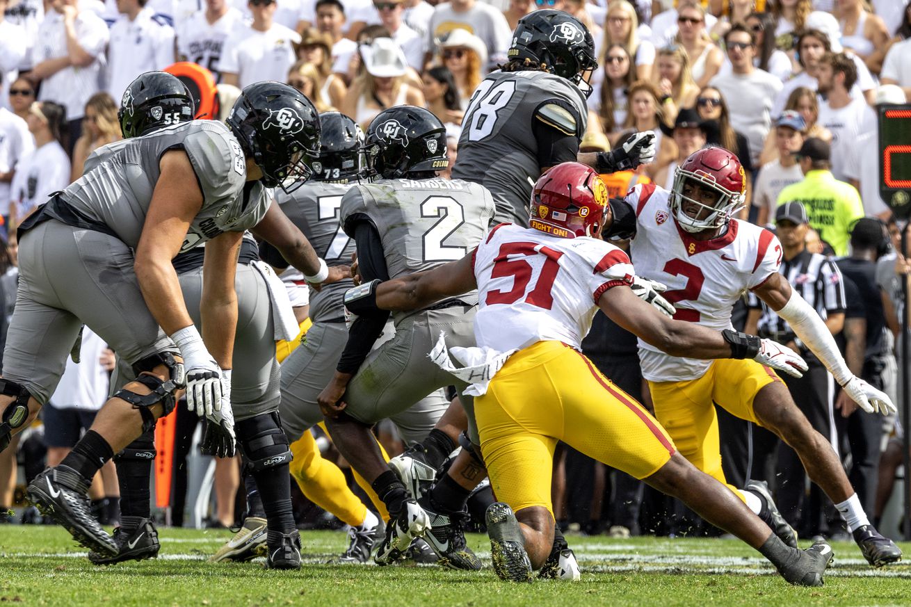 USC vs Colorado in Boulder, CO.