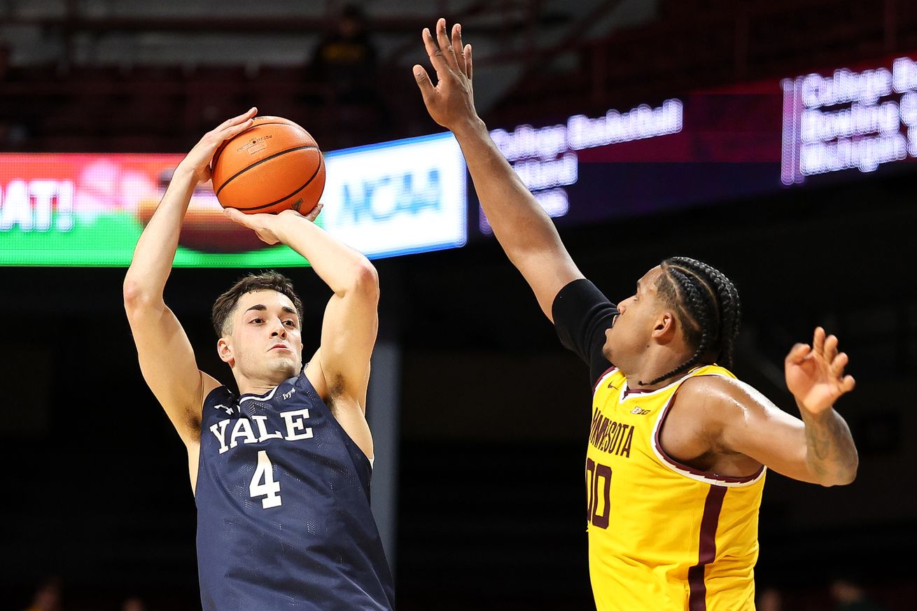 NCAA Basketball: Yale at Minnesota