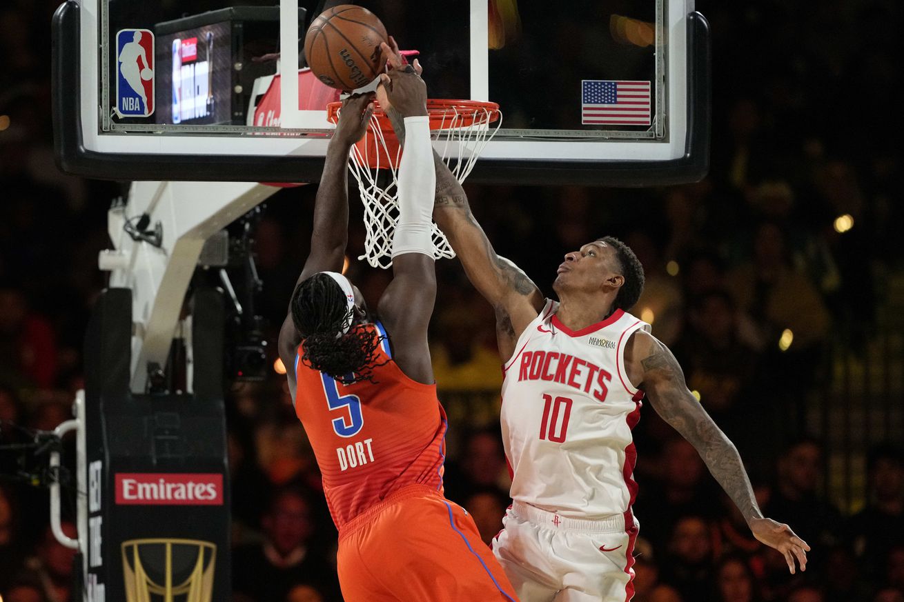 NBA: Emirates NBA Cup-Houston Rockets at Oklahoma City Thunder