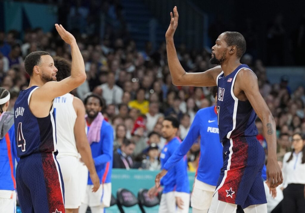 Steph Curry and Kevin Durant Olympic gold